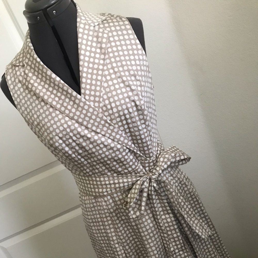 Anne Klein Dotted Sleeveless Summer Dress Sz 4